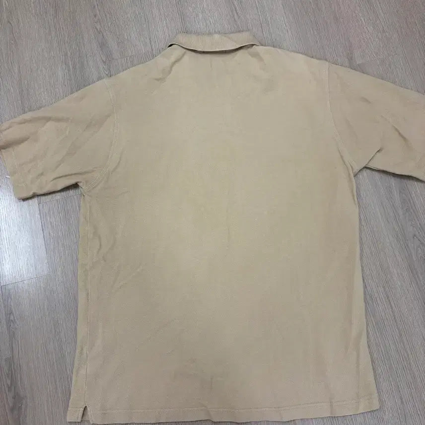 [BUNJANG] Burberry Beige Short Sleeve Polo T-Shirt / 버버리 베이지색 반팔 폴로티 한글택