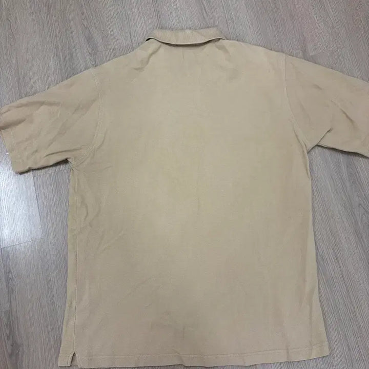 [BUNJANG] Burberry Beige Short Sleeve Polo T-Shirt / 버버리 베이지색 반팔 폴로티 한글택