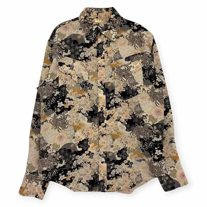 [BUNJANG] Vintage Japanese-Style Western Pattern Shirt / 빈티지 일본풍 웨스턴 패턴 셔츠