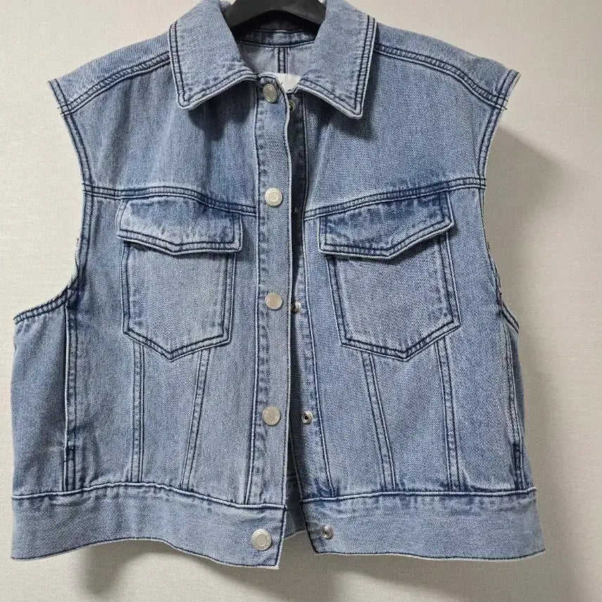 [BUNJANG] The Edge Denim Vest Size 55 / 더엣지 데님 베스트55