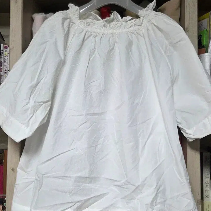 [BUNJANG] Uniqlo White Blouse XL / (오프숄더 가능) 유니클로 화이트 블라우스 XL