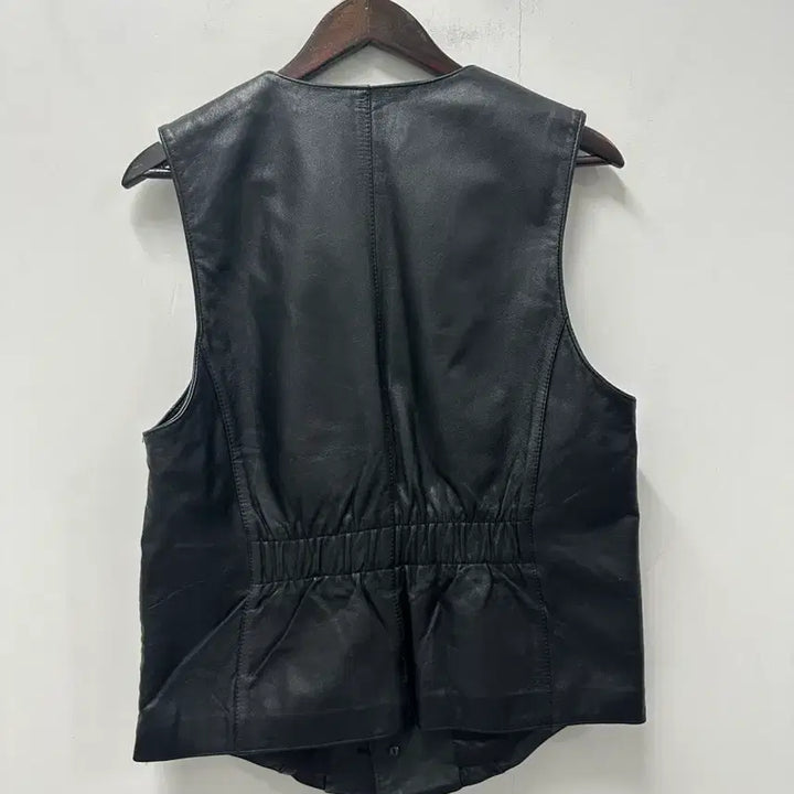 [BUNJANG] Arabia Vintage Black Leather Vest XL / [만원 아라비아빈티지]빈티지 소가죽 블랙 레더 조끼 XL