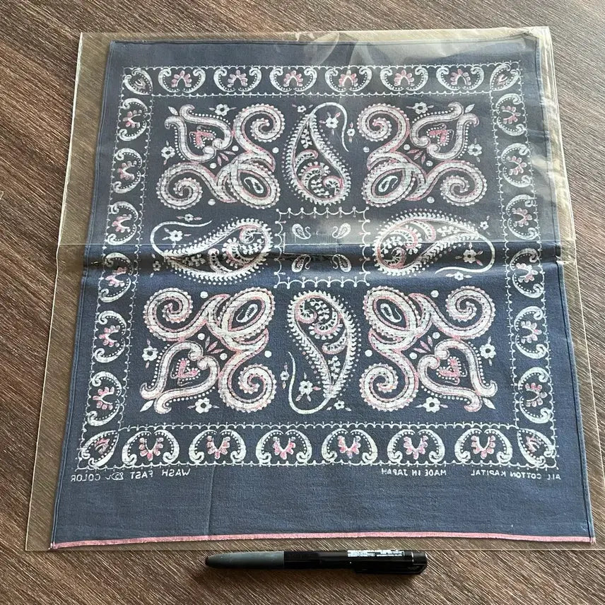 [BUNJANG] Kapital Fastcolor Selvage Bandana Paisley Scarf / [새상품] 캐피탈 fastcolor 셀비치반다나 삼보 페이즐리 15x15