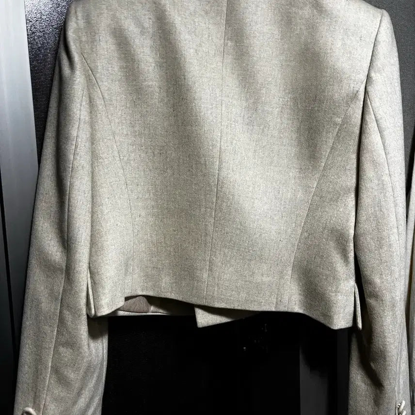 [BUNJANG] MICHAA Oatmeal Cropped Jacket Size 55 / 미샤 숏자켓 오트밀 55