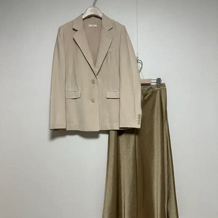 [BUNJANG] SYSTEM Linen Loose Fit Jacket Beige / 시스템 린넨 박시핏 자켓