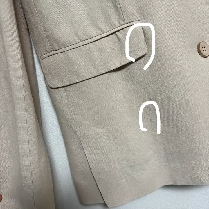 [BUNJANG] SYSTEM Linen Loose Fit Jacket Beige / 시스템 린넨 박시핏 자켓