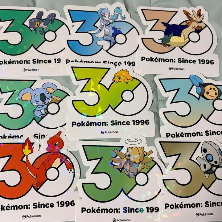 [BUNJANG] 30th Anniversary Pokemon Stickers / 30주년 포켓몬 스티커