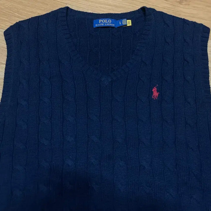 [BUNJANG] Polo Ralph Lauren New Cable Knit Sweater Vest L / 폴로 신형 케이블니트 스웨터 베스트 L사이즈 (100-105사이즈)