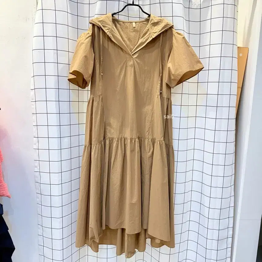 [BUNJANG] Calaluna Crinkled Hooded Dress / 꺌랑 바스락 후드 원피스