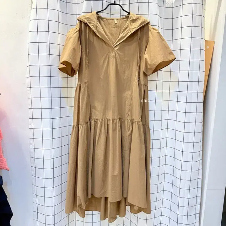[BUNJANG] Calaluna Crinkled Hooded Dress / 꺌랑 바스락 후드 원피스