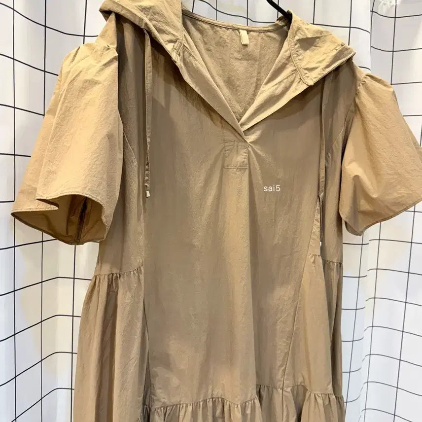 [BUNJANG] Calaluna Crinkled Hooded Dress / 꺌랑 바스락 후드 원피스