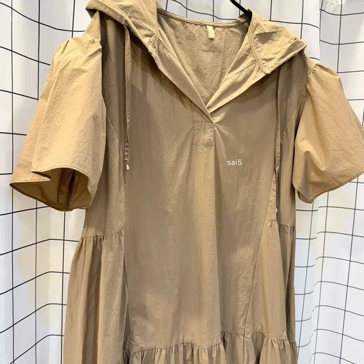 [BUNJANG] Calaluna Crinkled Hooded Dress / 꺌랑 바스락 후드 원피스