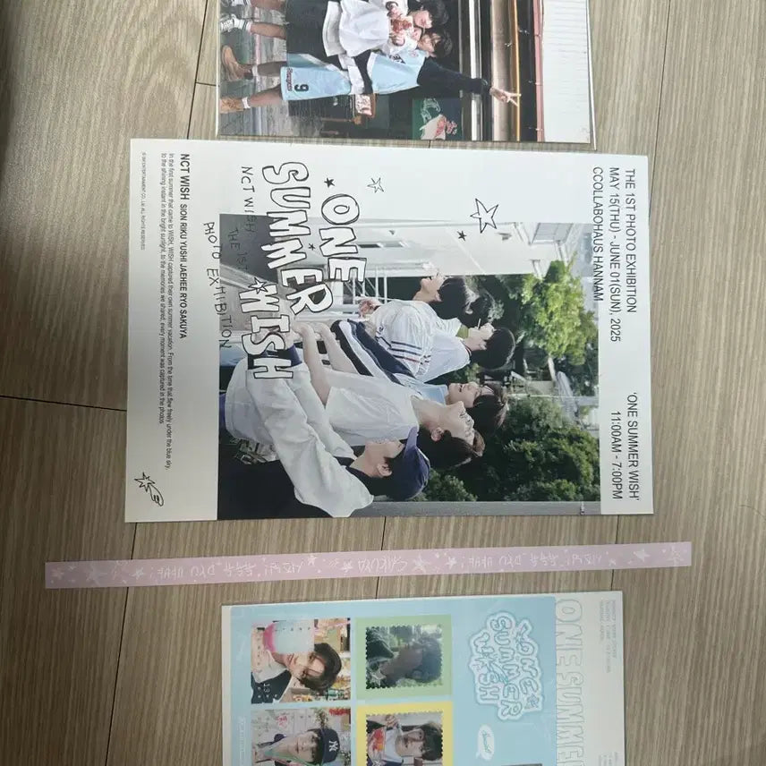 [BUNJANG] NCT WISH One Summer Wish Exhibition Goods Postcard Sakurya Star Seal Sticker Set / 엔시티 위시 원썸머위시 전시회 굿즈(엽서 사쿠야별띠지 스티커)