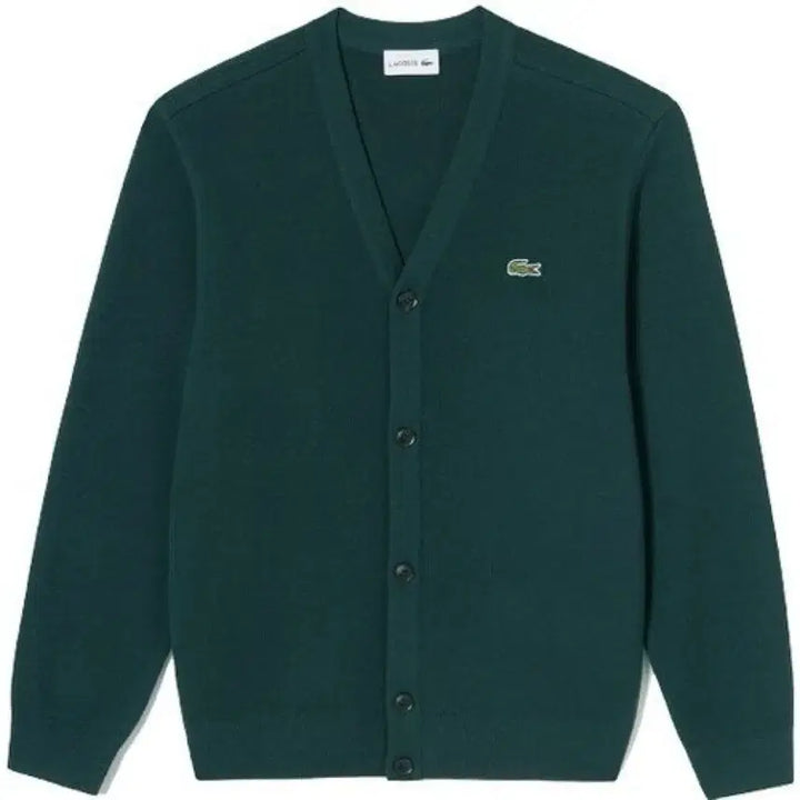 [BUNJANG] Lacoste Green Wool Cardigan Size 110 (6) / 라코스테 방모가디건 그린 110사이즈 (6사이즈) 새상품