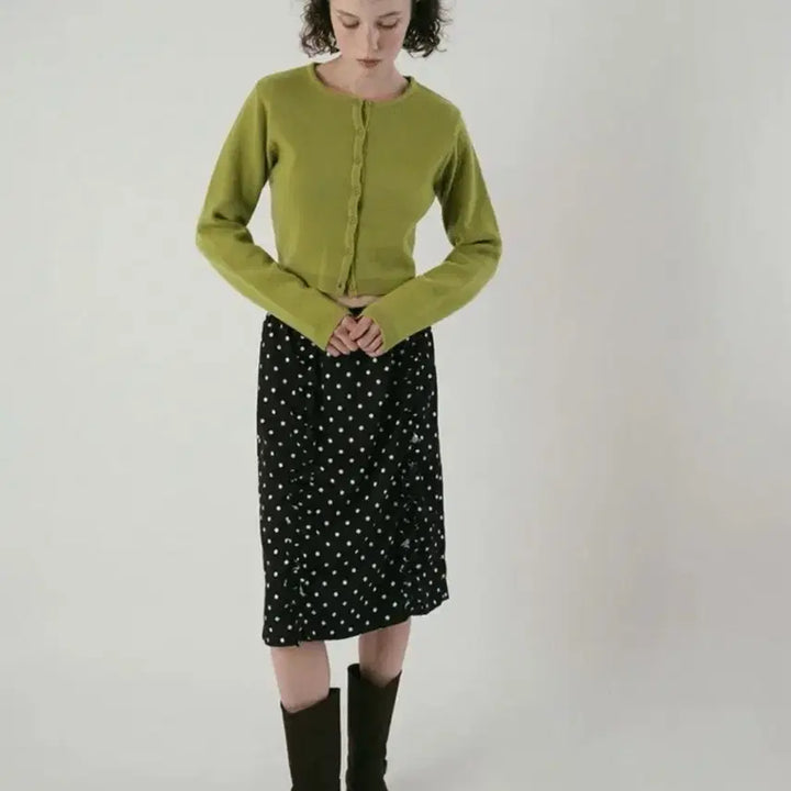 [BUNJANG] Without Summer Olive Cardigan / 위드아웃썸머 올리브 가디건