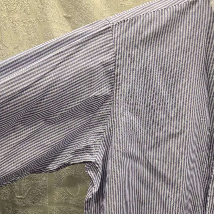 [BUNJANG] Burberry Striped Mandarin Collar Shirt (Size 105) / 버버리 스트라이프 차이나 카라 셔츠 41-82(105)