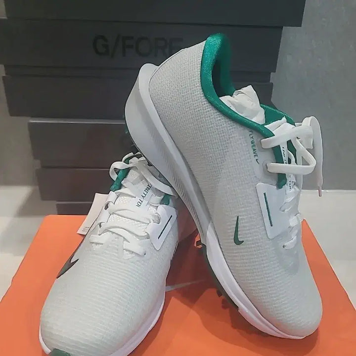 [BUNJANG] Nike Golf Shoes White/Green 250mm / 나이키(매장판) 골프화 화이트/그린 새상품 250mm