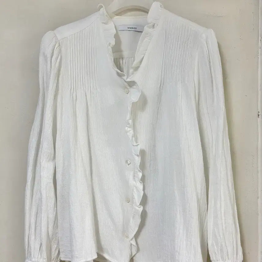 [BUNJANG] Blank03 Cotton Pintuck Blouse / (급처) 블랭크공삼 cotton pin-tuck blouse