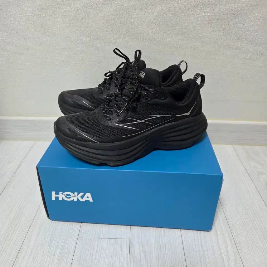 [BUNJANG] Hoka Bondi 8 TS Caged Black Silver / 호카 본디 8 TS 케이지드 블랙 실버