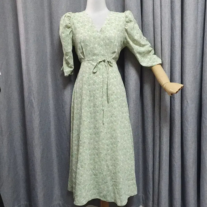 [BUNJANG] Greenery Puff Goddess Dress / 그리너리 퍼프 여신원피스