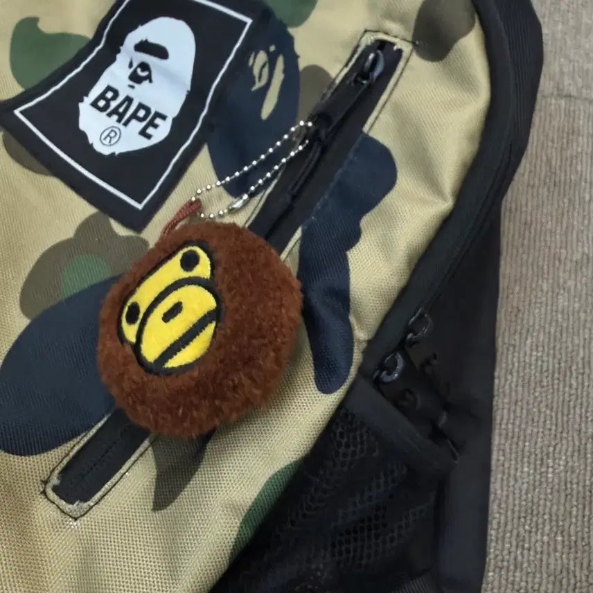 [SOLD OUT] bape 베이프 카모 마일로키링 백팩
