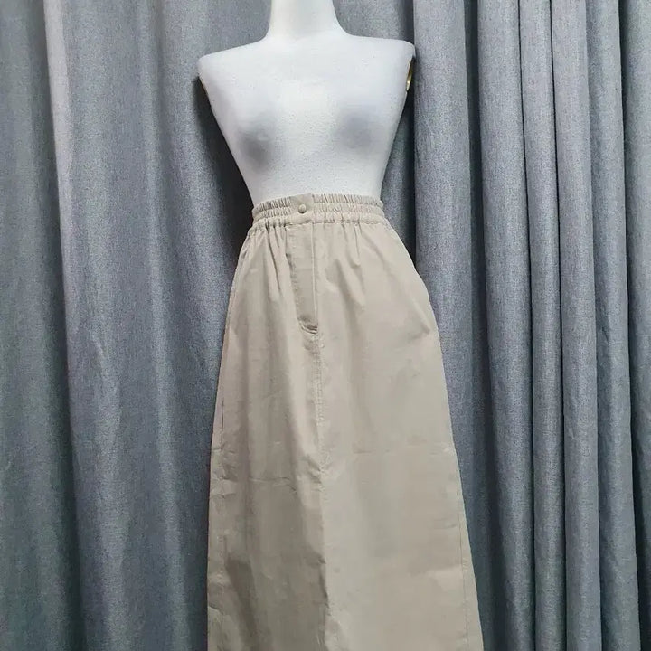 [BUNJANG] Crinkly Banding Long Skirt / 바스락 밴딩 롱스커트