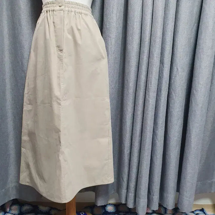 [BUNJANG] Crinkly Banding Long Skirt / 바스락 밴딩 롱스커트