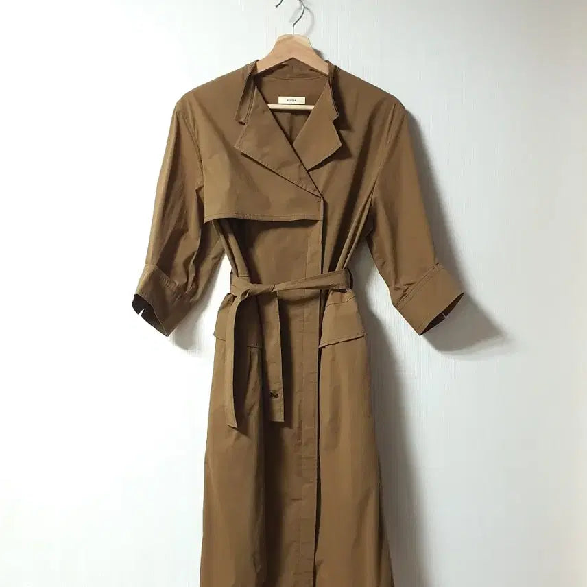 [BUNJANG] System Belted Shirt Dress Size 66 Brown / 시스템 system 벨티드 셔츠 원피스 66 사이즈 정품