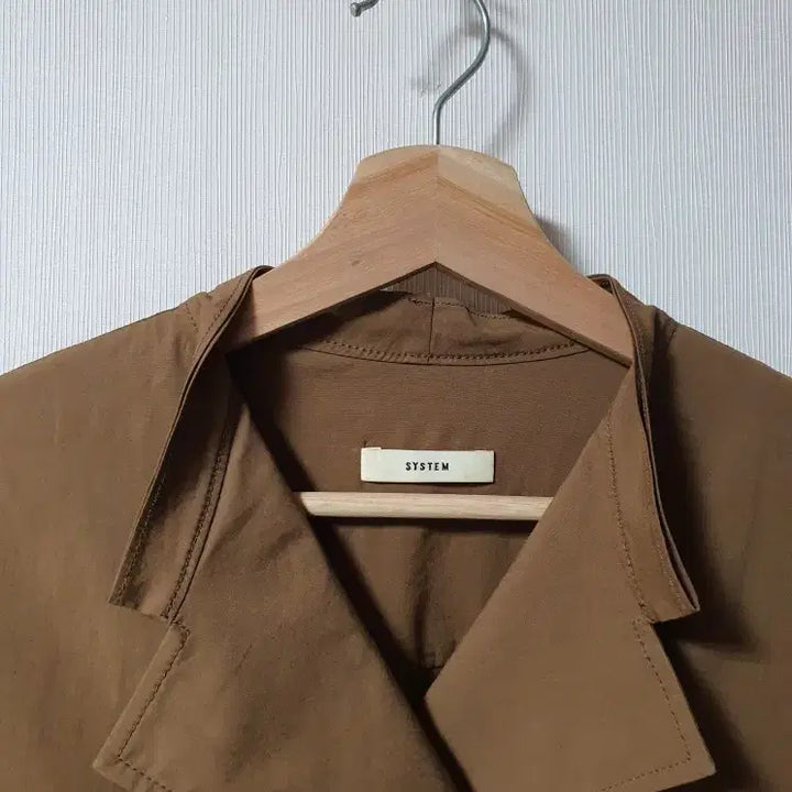 [BUNJANG] System Belted Shirt Dress Size 66 Brown / 시스템 system 벨티드 셔츠 원피스 66 사이즈 정품