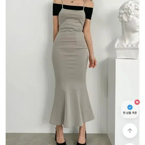 [BUNJANG] Mermaid Long Slip Dress / 머메이드 롱 슬립 원피스