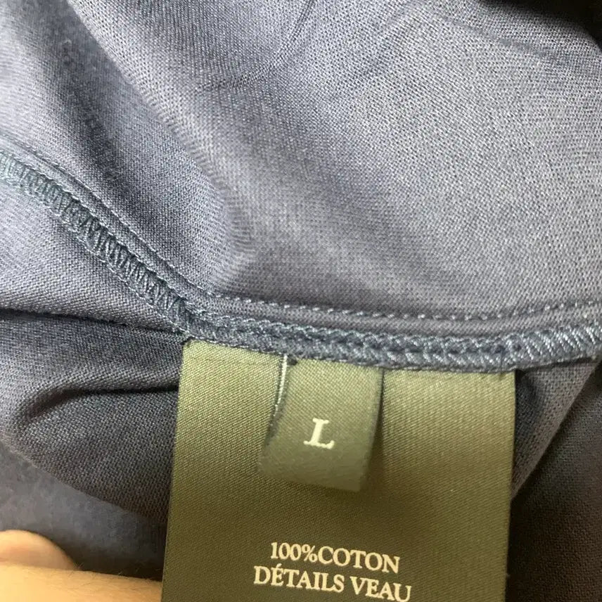 [BUNJANG] Berluti Leather Pocket T-Shirt - Size L / 벨루티 레더 포켓 반팔 L