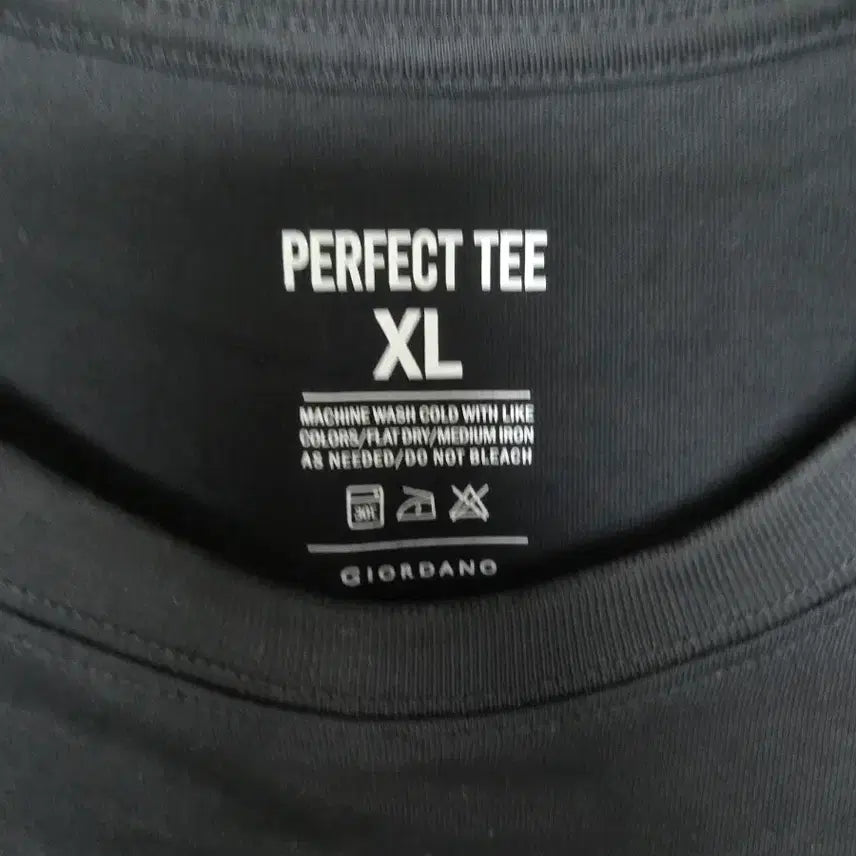 [BUNJANG] Giordano Perfect T-Shirt XL Black / (세탁완료) 지오다노 퍼펙트 티셔츠 XL 블랙