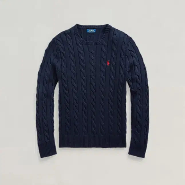 [BUNJANG] Polo Ralph Lauren New Cable Knit Sweater XL (110) / 폴로 신형 케이블니트 XL사이즈 (110사이즈) 백화점QR인증