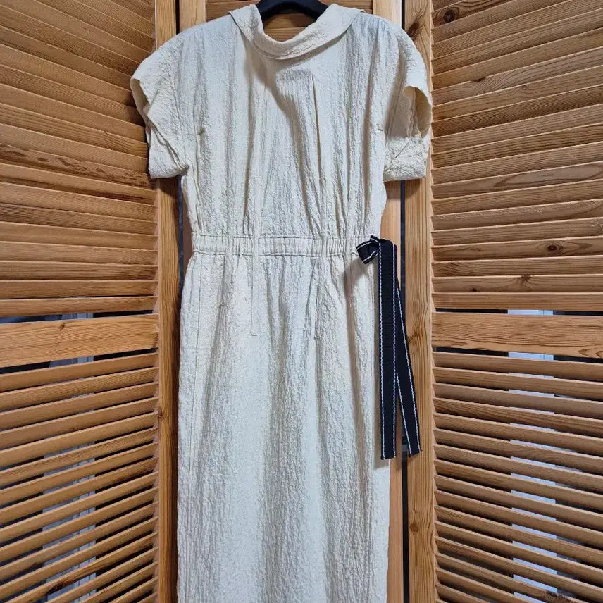 [BUNJANG] The Handsome OBZEE Cowl Neck Side Strap Dress / 한섬 오브제 카울넥 사이드 스트랩 원피스
