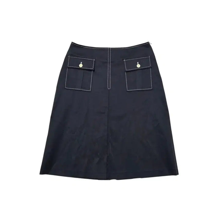 [BUNJANG] Jean Charles de Castelbajac Black Pocket Midi Skirt / JCDe Castelbajac 장 샤를르 드 까스텔바작 블랙 포켓 스커트