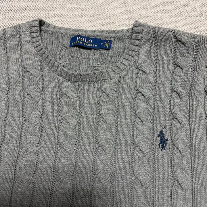 [BUNJANG] Polo Ralph Lauren Round Cable Knit Sweater / 폴로 랄프로렌 라운드 케이블 니트
