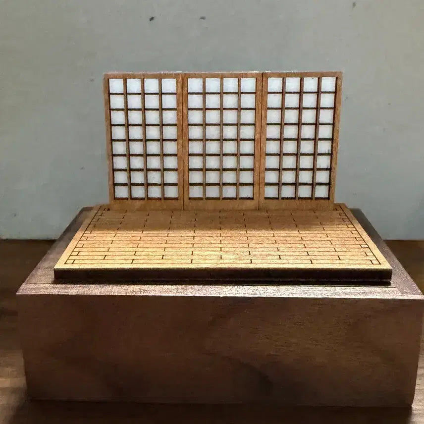 [BUNJANG] 1/64 Scale Miniature Japanese Style Wooden Diorama for Custom LEGO Minifigures / 1/64 미니어쳐 커스텀 레고 미니 피규어 전용 목재 일본풍 디오라마