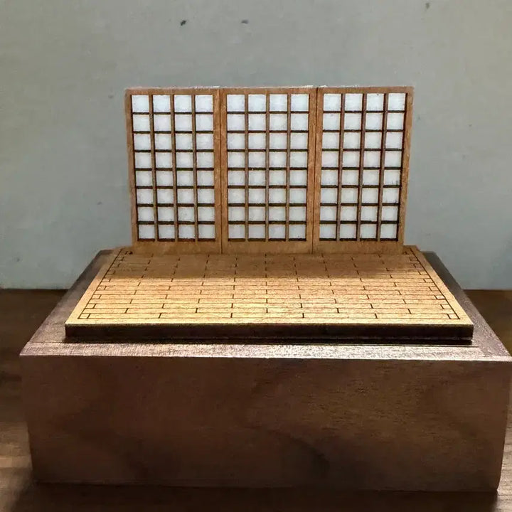 [BUNJANG] 1/64 Scale Miniature Japanese Style Wooden Diorama for Custom LEGO Minifigures / 1/64 미니어쳐 커스텀 레고 미니 피규어 전용 목재 일본풍 디오라마