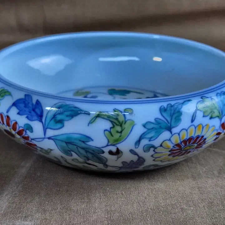 [BUNJANG] Ming Dynasty Chenghua Period Chrysanthemum Motif Water Basin / 중국도자기 대명성화년제 국화문 퇴수기,수반