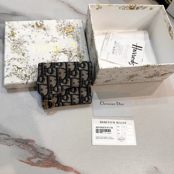 [BUNJANG] Dior Oblique Lotus Wallet / 디올 오블리크 로투스 반지갑 풀구성