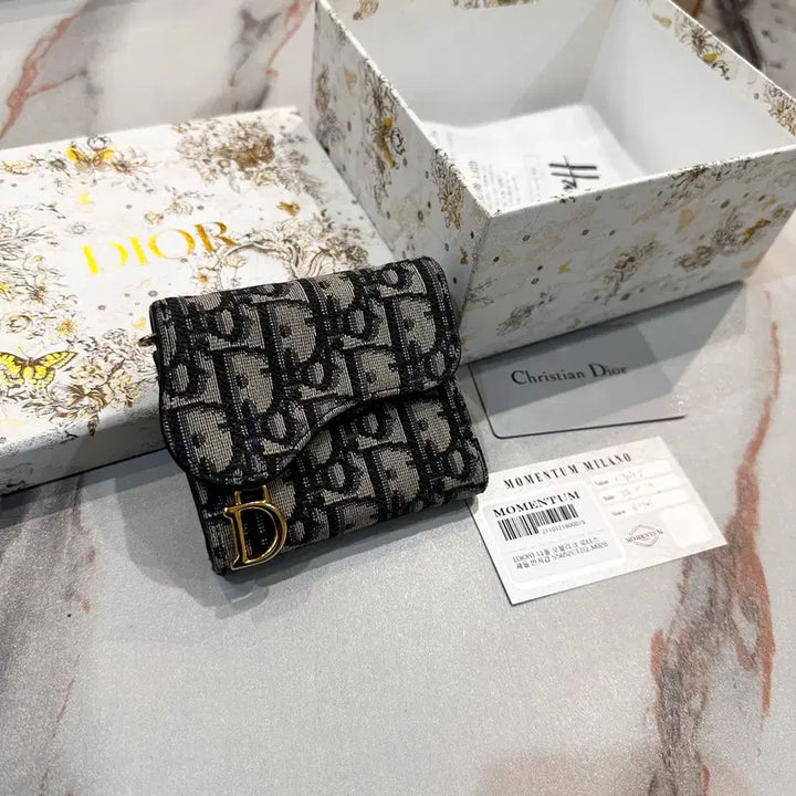 [BUNJANG] Dior Oblique Lotus Wallet / 디올 오블리크 로투스 반지갑 풀구성