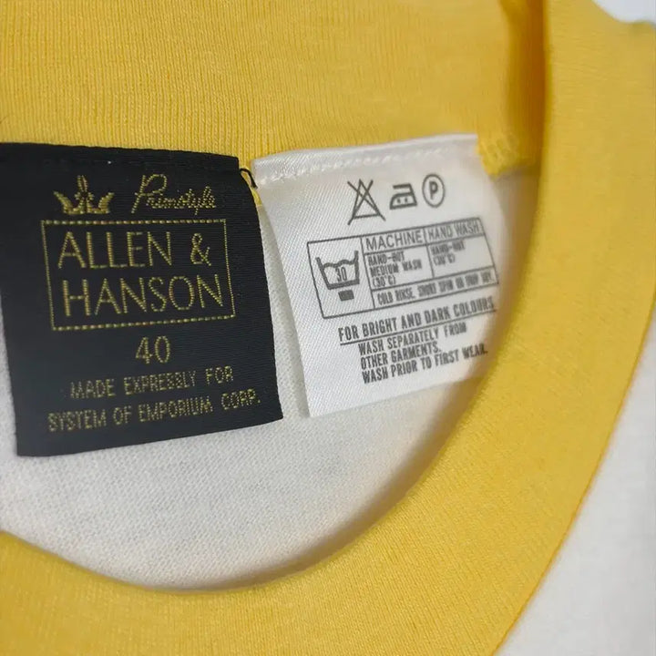 [BUNJANG] Allen&amp;Hanson Raglan Short Sleeve T-Shirt / Allen&amp;Hanson 래글런 반팔 티셔츠
