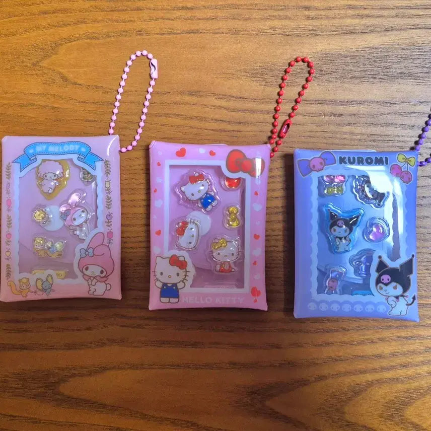 [BUNJANG] Sanrio Candy Bong Bong Pouch Charm - My Melody, Kitty, Kuromi / 산리오 최애 캔디봉봉 스티커 파우치 키링 판매 봉봉 마멜 키티 쿠로미