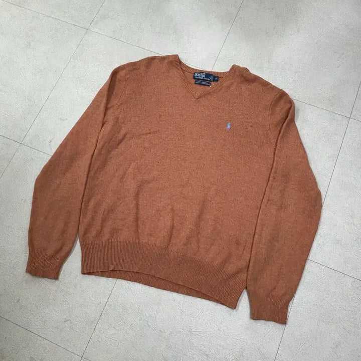 [BUNJANG] Polo Ralph Lauren Lambswool Pony V-Neck Knit Sweater / 폴로 랄프로렌 램스울 포니 브이넥 니트