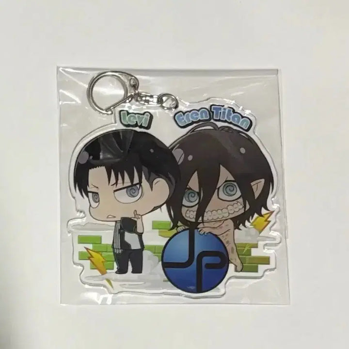 [BUNJANG] Attack on Titan Levi Eren Big Acrylic Keyring / [진격거] 조이폴리스 리바이에렌 빅 아크릴 키링