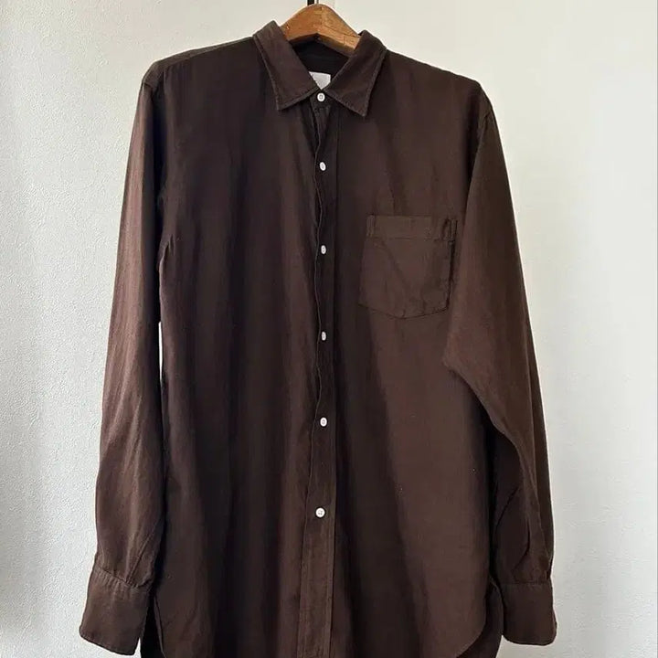 [BUNJANG] Herill Cotton Cashmere Brush Overshirt Brown Size 3 / 헤릴 herill 코튼캐시미어 브러시 오버셔츠