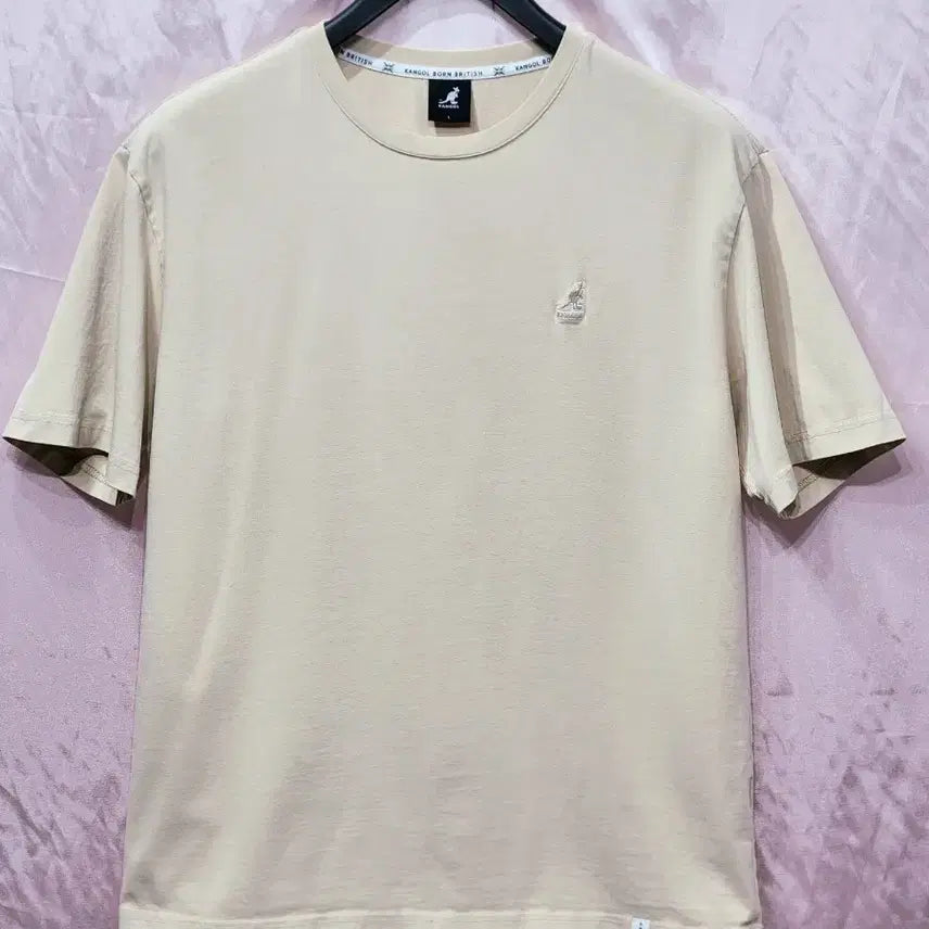 [BUNJANG] Kangol Beige Short-Sleeve T-Shirt Size 100 / 캉골 베이지 반팔 티셔츠 100