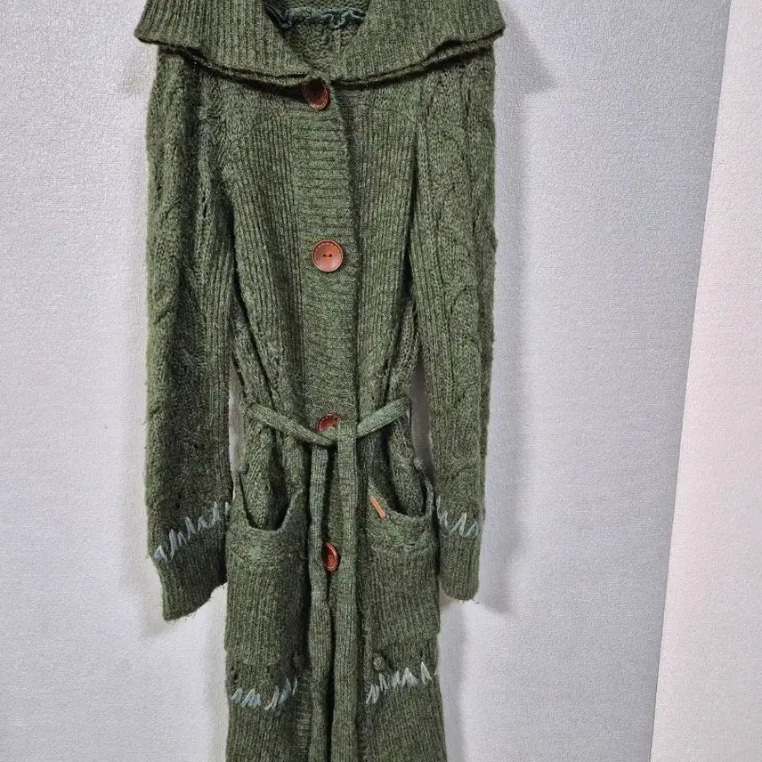 [BUNJANG] Thursday Island Belted Knit Coat Size 95 / 써스데이아일랜드 벨티드 니트코트 95