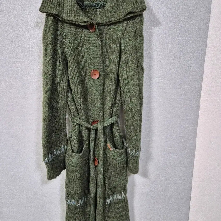 [BUNJANG] Thursday Island Belted Knit Coat Size 95 / 써스데이아일랜드 벨티드 니트코트 95