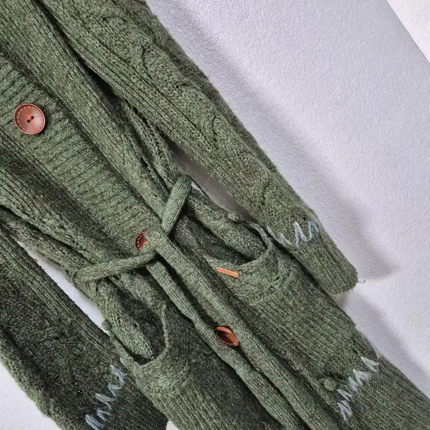 [BUNJANG] Thursday Island Belted Knit Coat Size 95 / 써스데이아일랜드 벨티드 니트코트 95